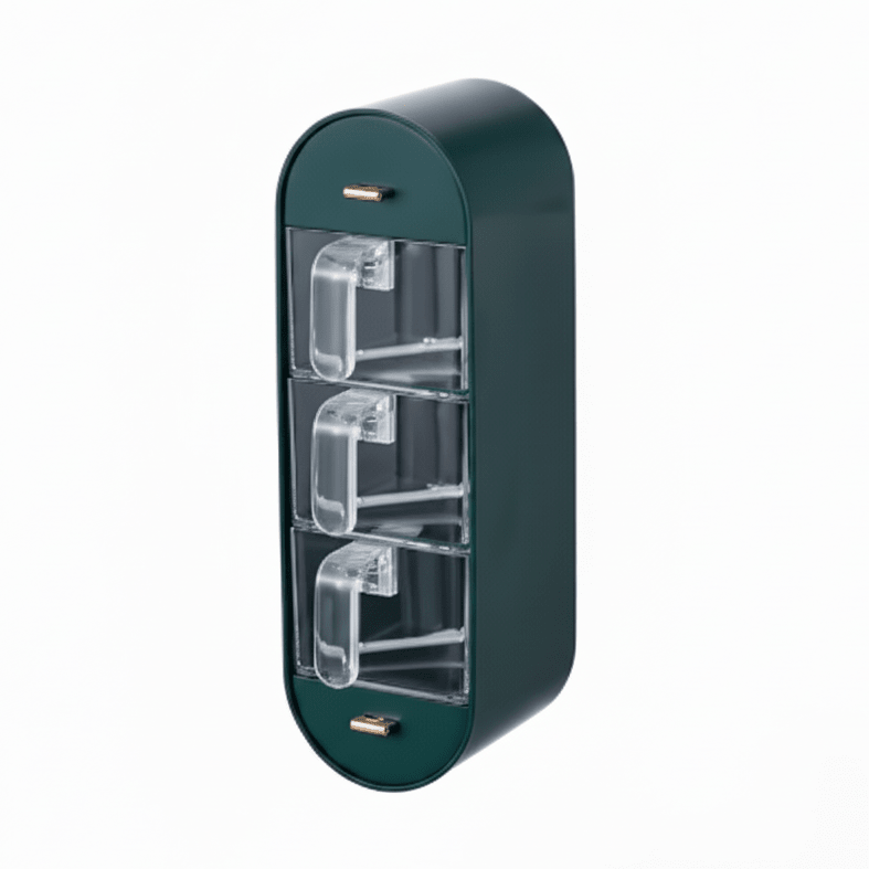 WALLSPICE – Organizador de especias con 5 compartimentos sin taladrar