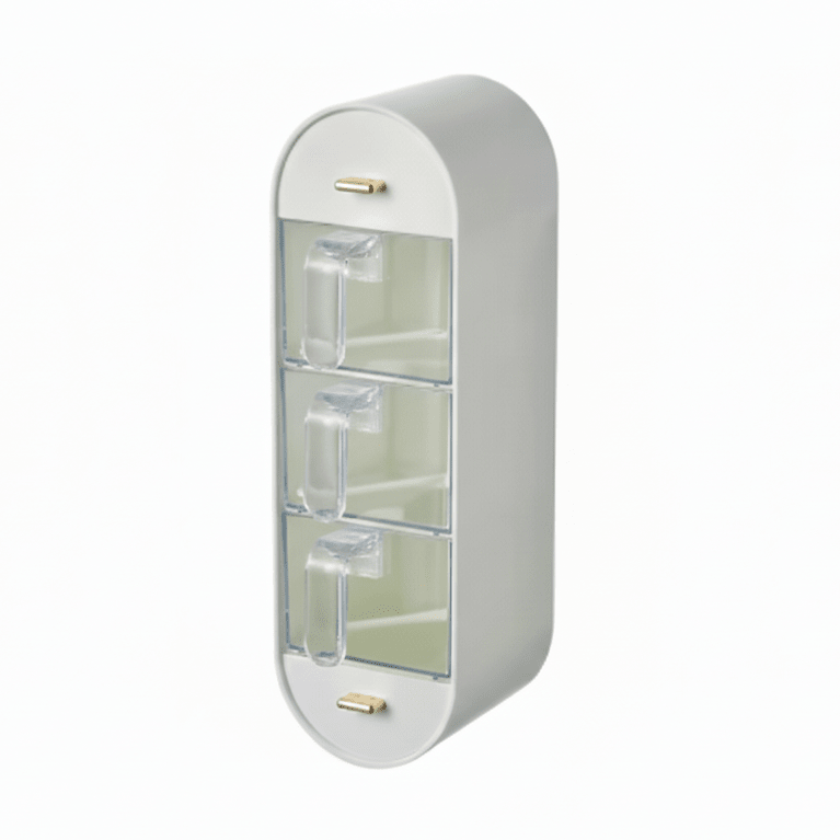 WALLSPICE – Organizador de especias con 5 compartimentos sin taladrar