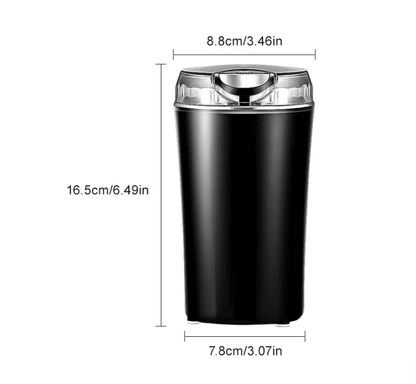 GRINDORA – Macinacaffè Elettrico Mini in Acciaio Inossidabile