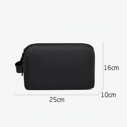VOYAGELUX – Large Men's Travel Toiletry Bag with Water-Repellent Material and Double Zipper
