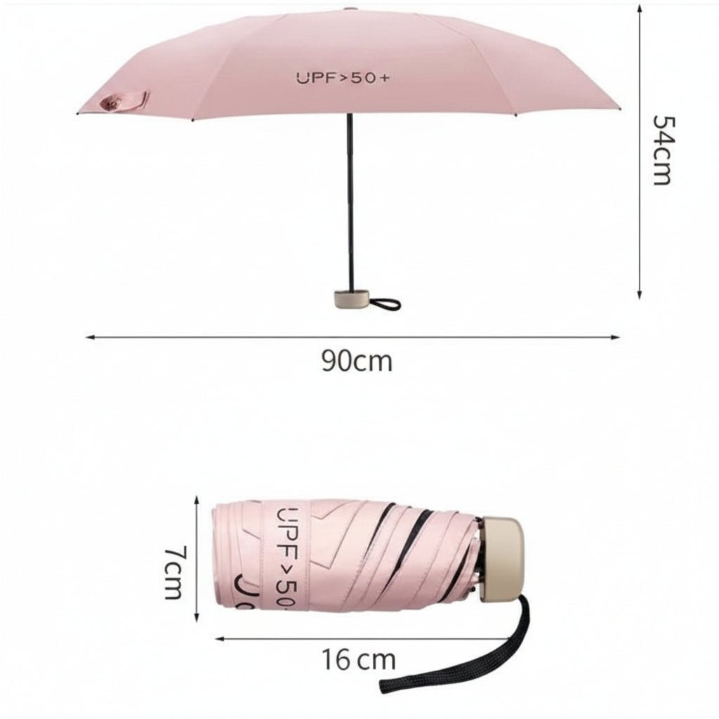 MICROSHADE – Mini paraguas ultraligero con protección solar y contra la lluvia