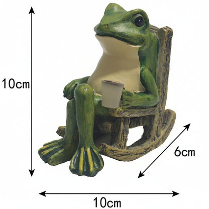 LEUCHTFROSCH – Figura solar de jardín con luz automática para iluminación ambiental exterior