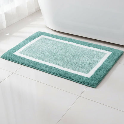 BATHBLISS – Alfombrilla de baño de microfibra suave antideslizante para baño y sala de estar