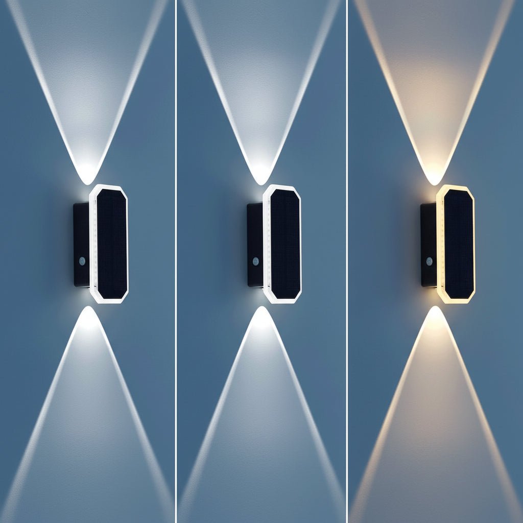 LUXSOLIS – Elegante Solar-Zaunleuchte mit 3 Lichtmodi