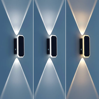 LUXSOLIS – Elegante Solar-Zaunleuchte mit 3 Lichtmodi