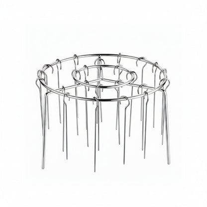 GRILLVERT – Parrilla de acero inoxidable para asado vertical con soporte para pinchos