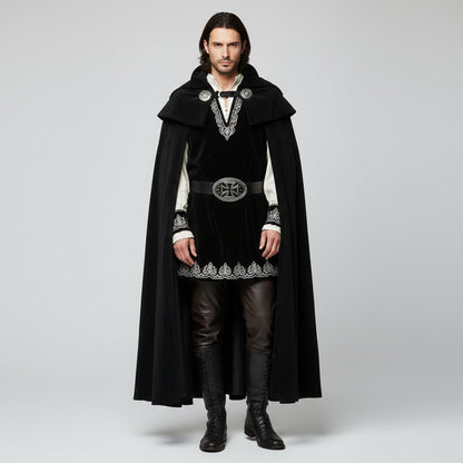 STEELCROSS – Medieval Templar Leather Belt for Authentic Knight Costumes