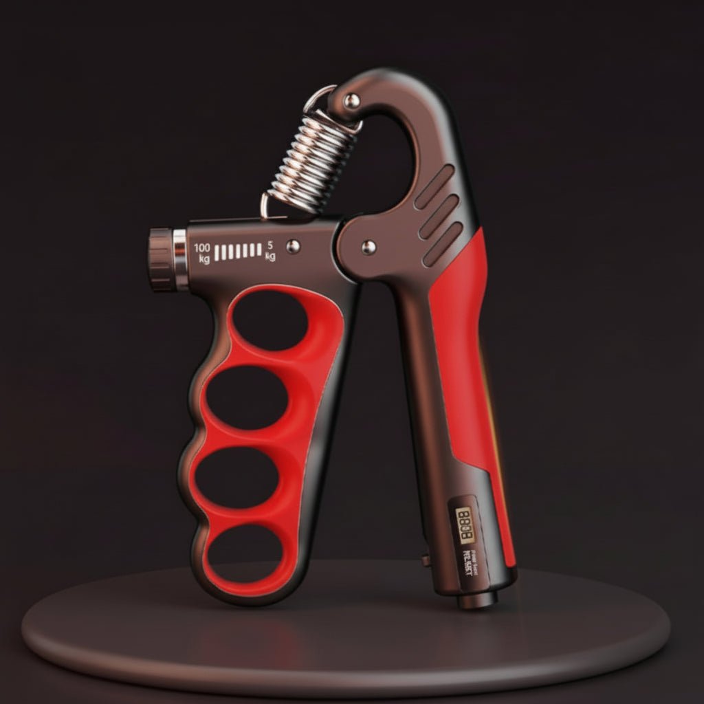 GRIPMETER – Verstellbarer Griffkraftverstärker mit digitalem Zähler für das tägliche Training