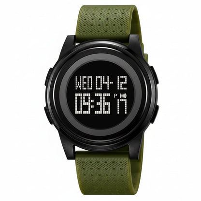 SLIMTIME – Reloj deportivo digital ultradelgado para hombre con pulsera de acero inoxidable
