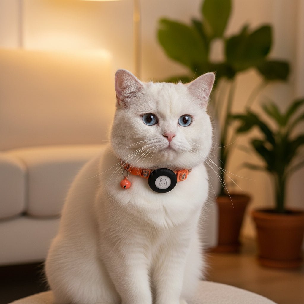TRACKKITTY – Reflective cat collar with AirTag holder and safety bell