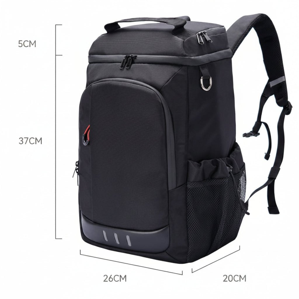 FRESHPACK – Sturdy cooler backpack with bottle opener for outings and camping