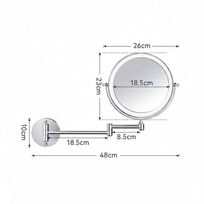 LUMIREFLEX – Lampada specchio a LED con ingrandimento 5x per un trucco preciso