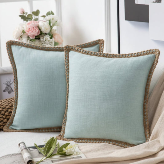 DEKOLIEBE – Coussin décoratif élégant de style français avec un motif coloré vif