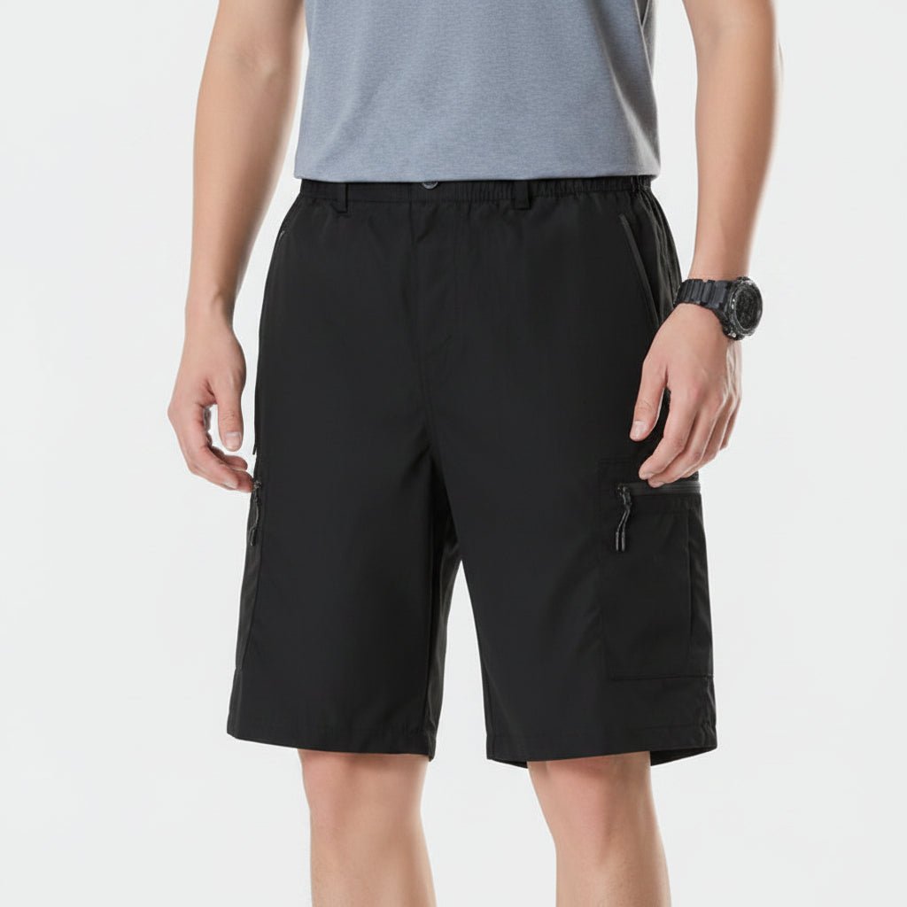 EXPLORENEST – Strapazierfähige Cargo Bermuda Herren mit vielen Taschen