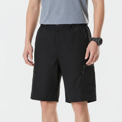 EXPLORENEST – Strapazierfähige Cargo Bermuda Herren mit vielen Taschen