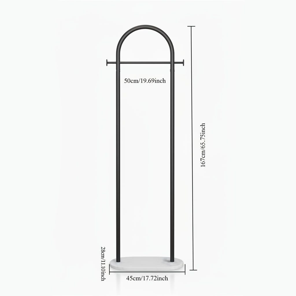 GARMENTARCH – Minimalist, freestanding clothes rack for your daily outfits