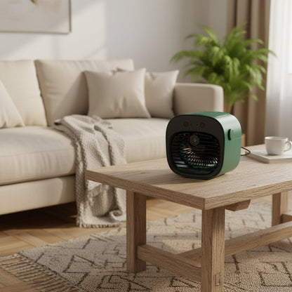CLIMAONE DUO COOL - Enfriador y humidificador de aire 2 en 1 - Frescura compacta para el ambiente con circulación de aire agradable y humedad