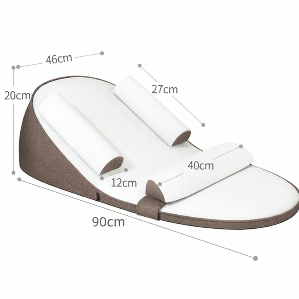 BABY DREAM SUPPORT – Zijslaperkussen met anti-reflux helling voor pasgeborenen