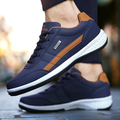 STRIDELUX – Baskets orthopédiques en cuir pour hommes avec un excellent maintien