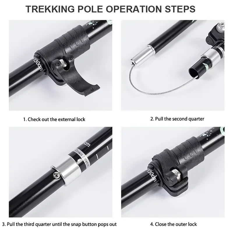 FoldTrek Poles - Foldable trekking poles for hiking & outdoor adventures