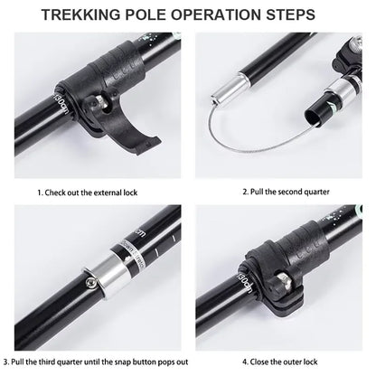 FoldTrek Poles - Foldable trekking poles for hiking & outdoor adventures