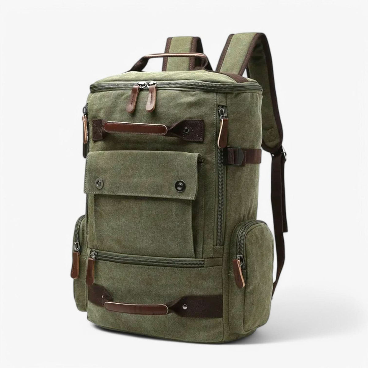 Variant image for Vintage Canvas Rucksack für Damen und Herren mit Laptopfach – Geräumig und Stilvoll für Schule und Alltag-7