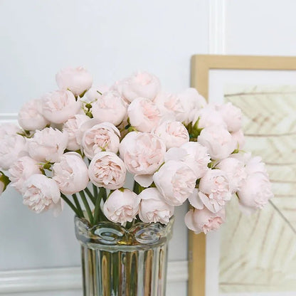 PEONIVA – Mazzo decorativo di fiori artificiali per vaso e tavolo