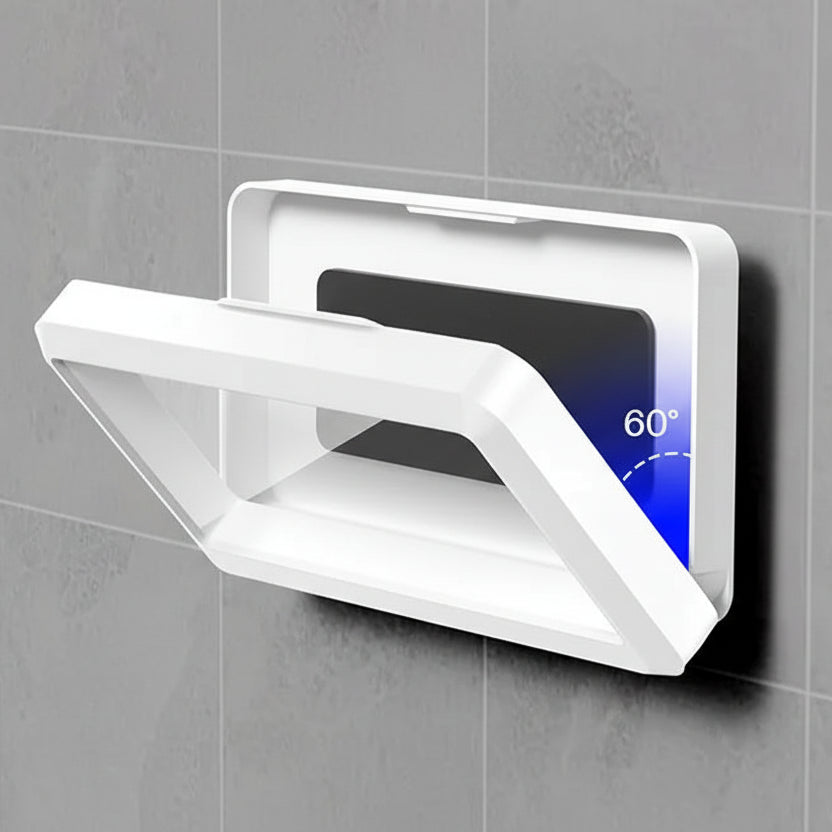 AQUAHOLD – Soporte impermeable para smartphone con rotación para baño y cocina