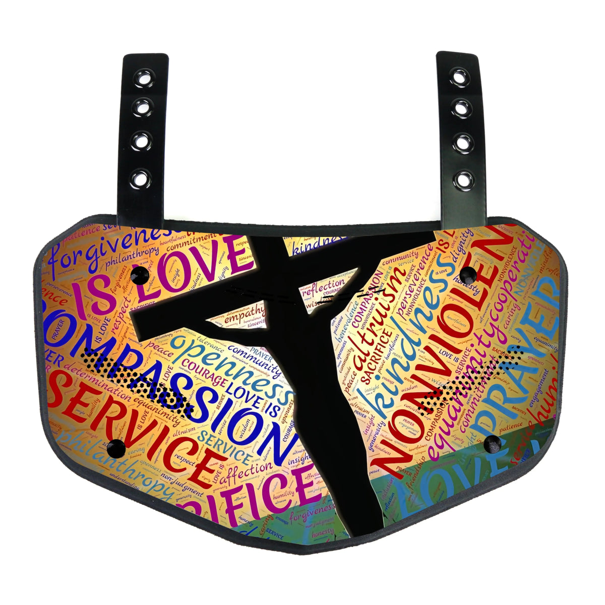 GRIDGUARD – Placa de protección para espalda de fútbol americano para adultos con amortiguación de impactos y sistema de ventilación