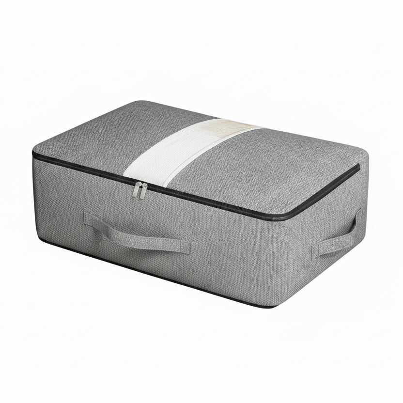Storage Bag with Zipper for Comforters - Grande capacité & fenêtre pour le linge de lit