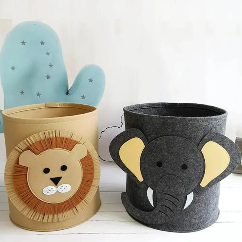 Sac de rangement pour jouets Felt - étanche à la poussière & amovible pour le rangement de la chambre d'enfant