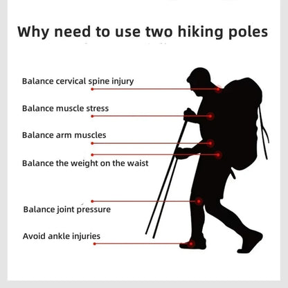 FoldTrek Poles - Foldable trekking poles for hiking & outdoor adventures