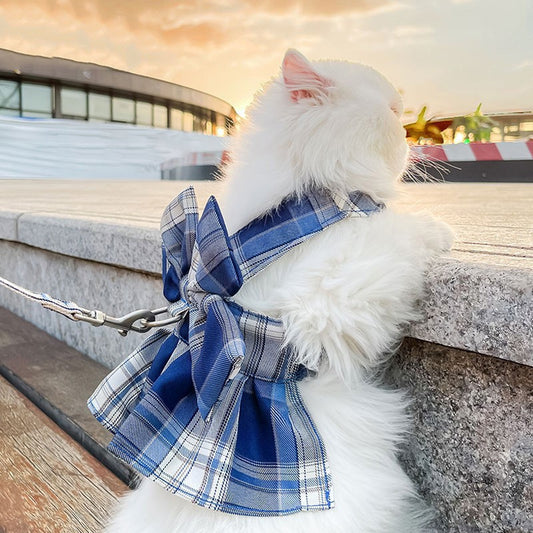 GRACEBOW – Adjustable Dog Harness with Elegant Bow for Stylish Walks