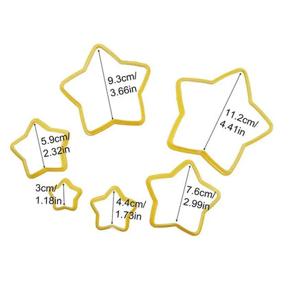 DOUGHBELL – 6-teiliges Weihnachts-Ausstechformen-Set für Kekse & Gebäck