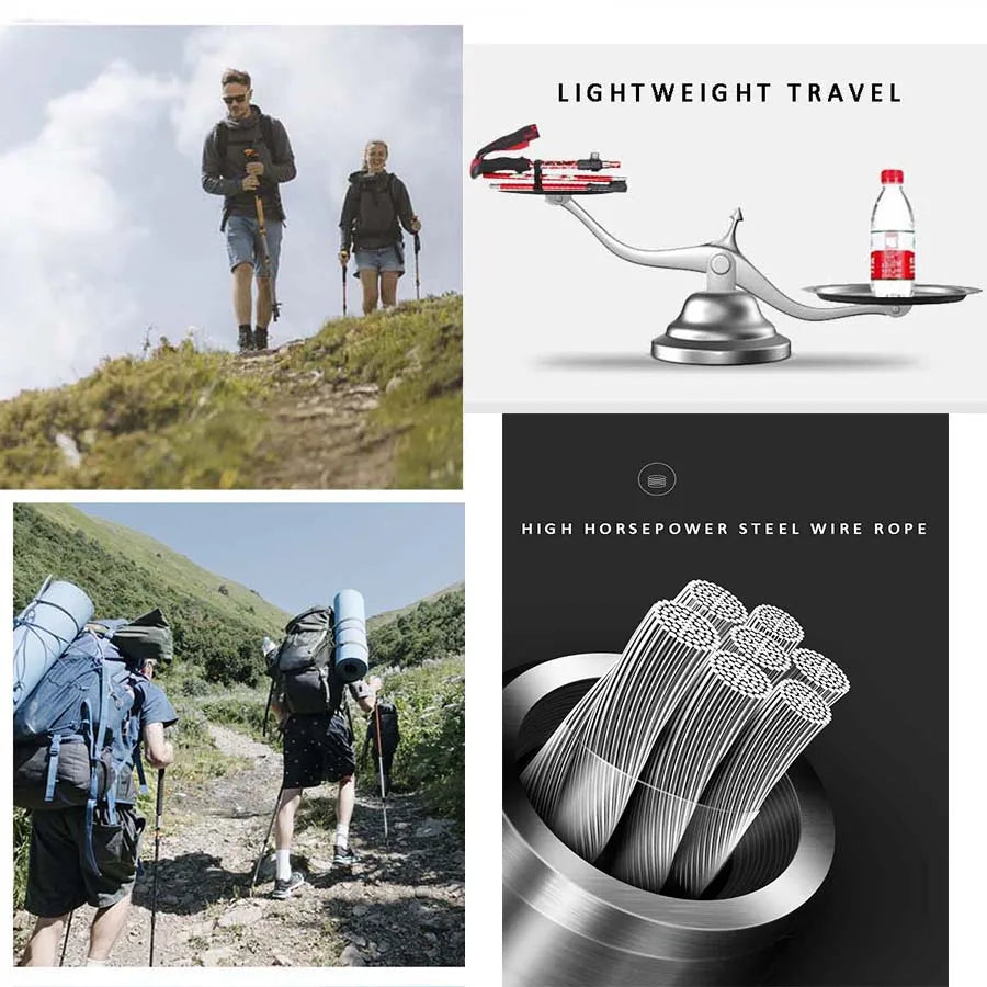 FoldTrek Poles - Foldable trekking poles for hiking & outdoor adventures