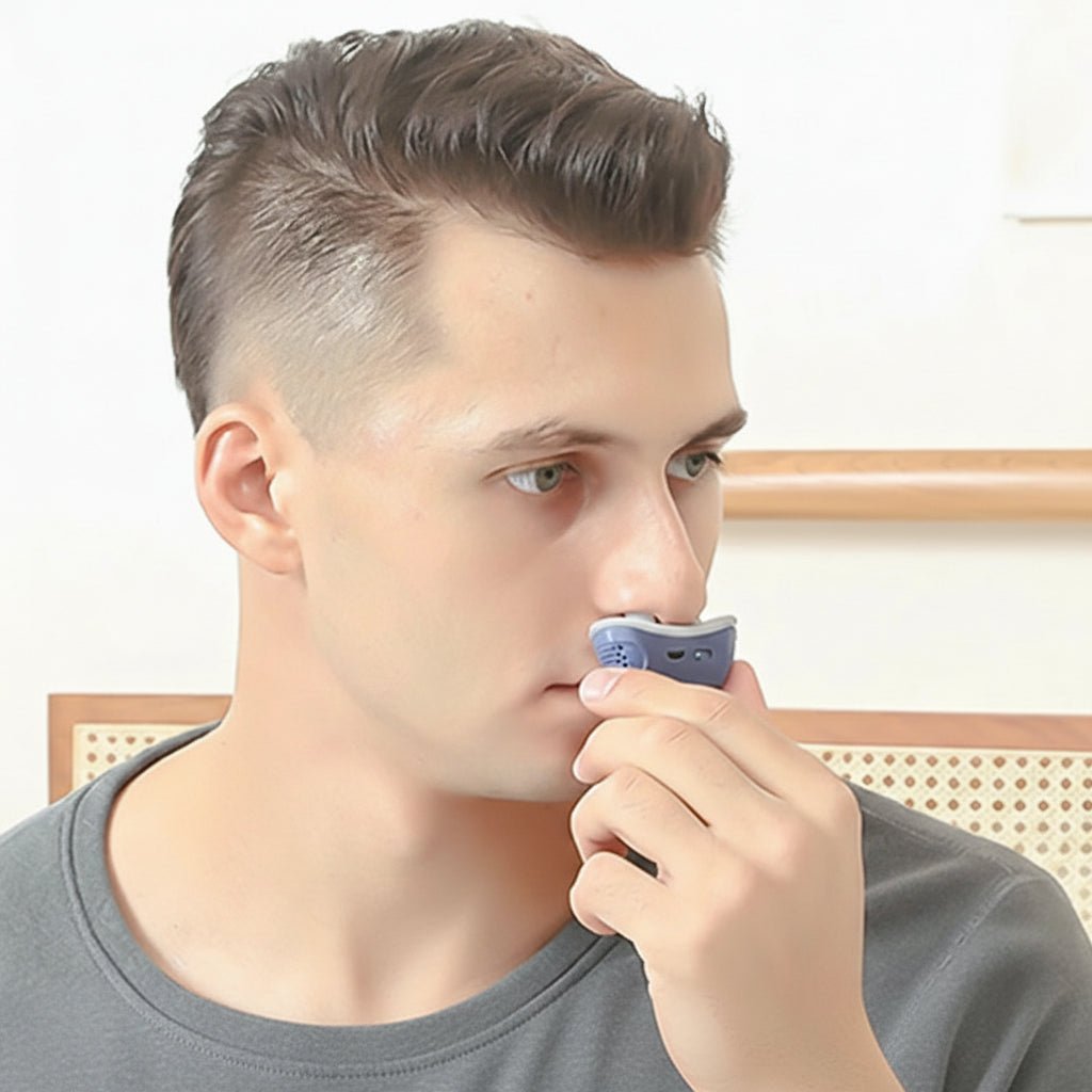 MICROBREATH – Dispositivo CPAP compacto contra el ronquido y la apnea del sueño