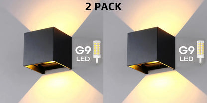 BRIGHTBOX – Moderne wasserdichte LED-Wandleuchte IP65 aus Aluminium