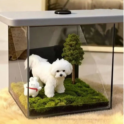 HOLOPET – Caja de recuerdos acrílica para mascotas con aspecto holográfico