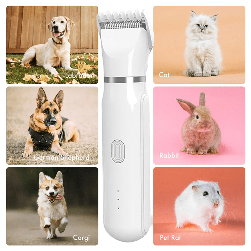 PetGroom Pro – 4-in-1 Haustier-Trimmer (Fell- & Krallenpflege in einem Gerät)