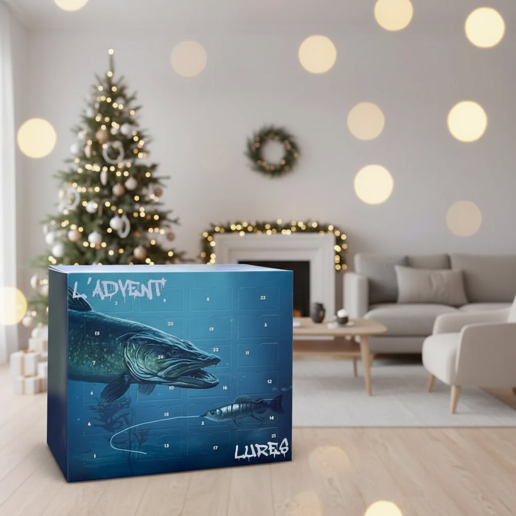ANGLORIA – Calendrier de l'Avent 2025 pour pêcheurs avec 24 leurres uniques