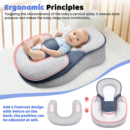 NestleNap Baby Pillow - Ergonomic pillow for safe baby sleep