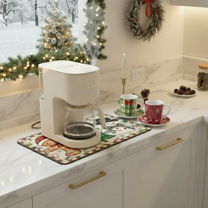SNOWMATIQ – Weihnachtliche Küchenmatte für Trocken- & Dekozwecke