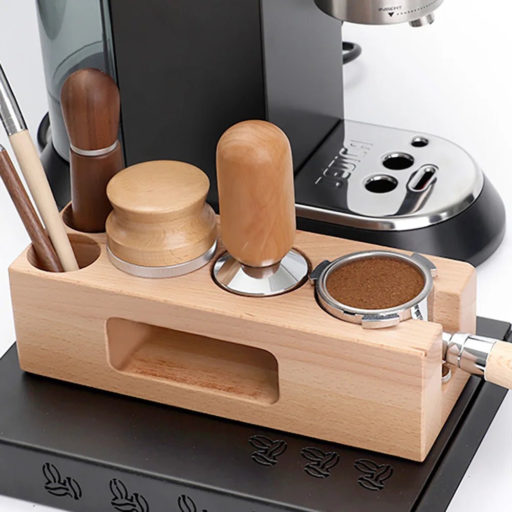 COFFEECORE – Supporto per tamper in legno per accessori da espresso
