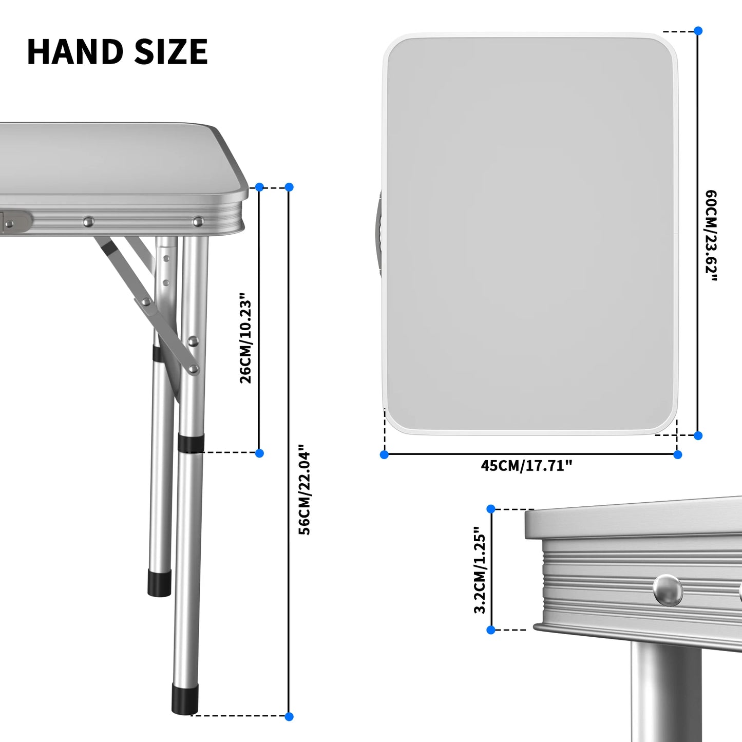 CampMaster Folding Camping Table - Portable Picnic & Outdoor Table