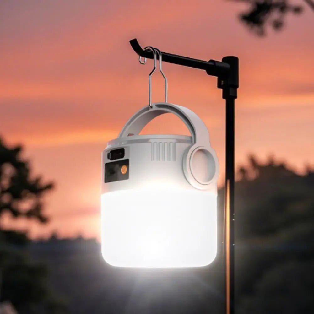 RADIANTIX – Ultra-bright camping lamp with handy solar rechargeable design