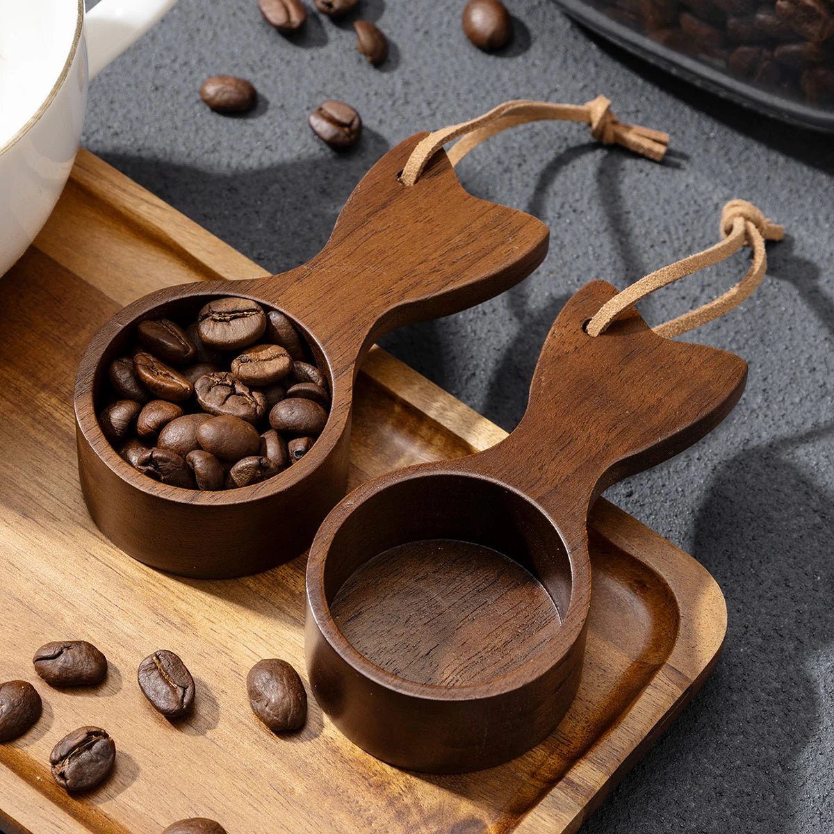 AROMORA – Cucharilla medidora de madera para café molido