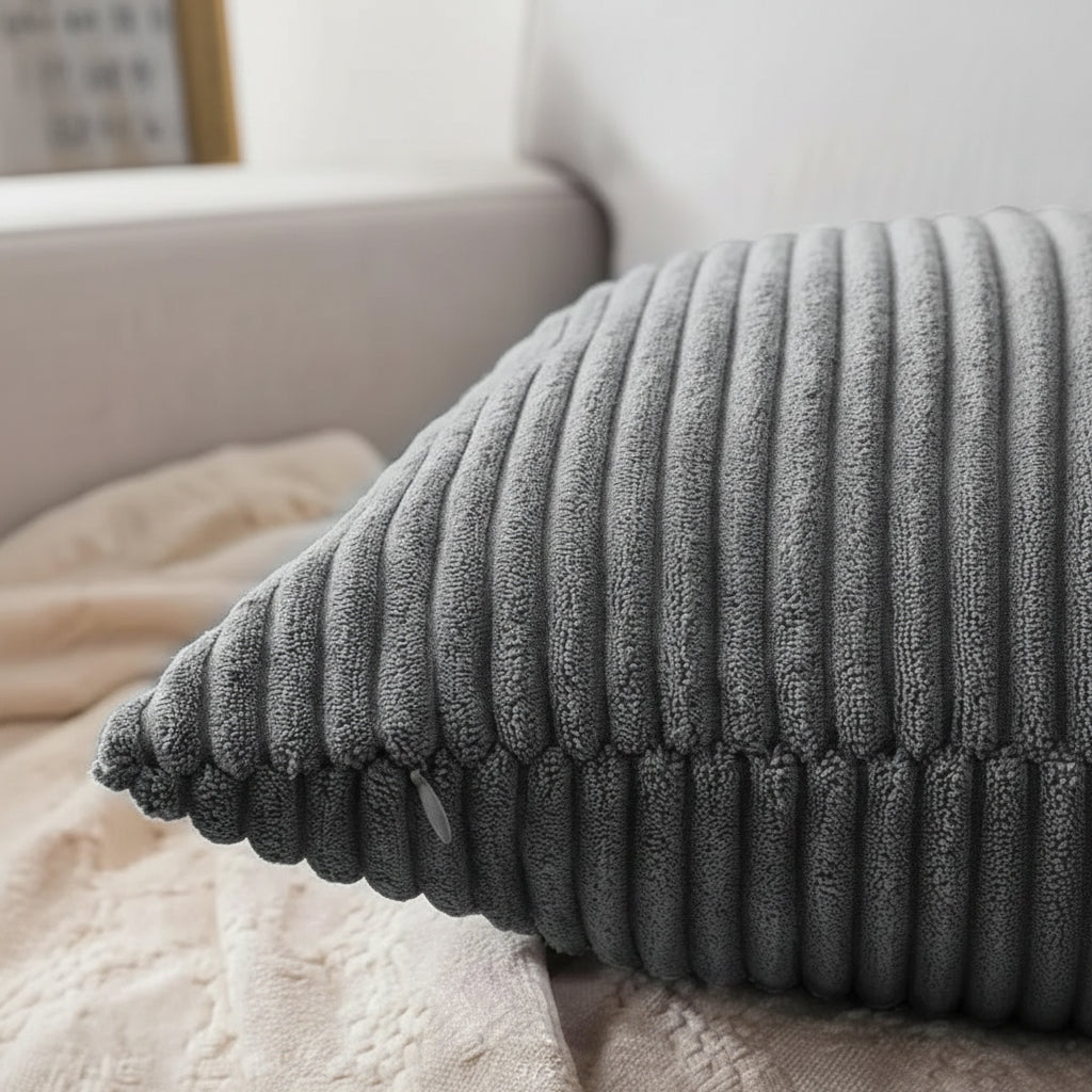 PLUSHCORD – Soft Corduroy Pillowcase Made of Cotton