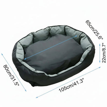 PETSOFA – Orthopädisches Schaumstoff-Hundebett im gemütlichen waschbaren Korbdesign