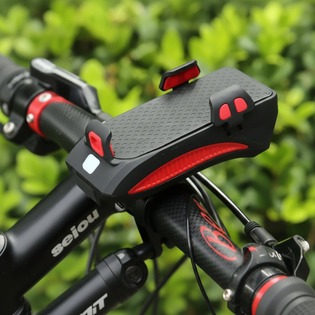 CYCLOLIGHT – Faro para bicicleta con powerbank y soporte para teléfono
