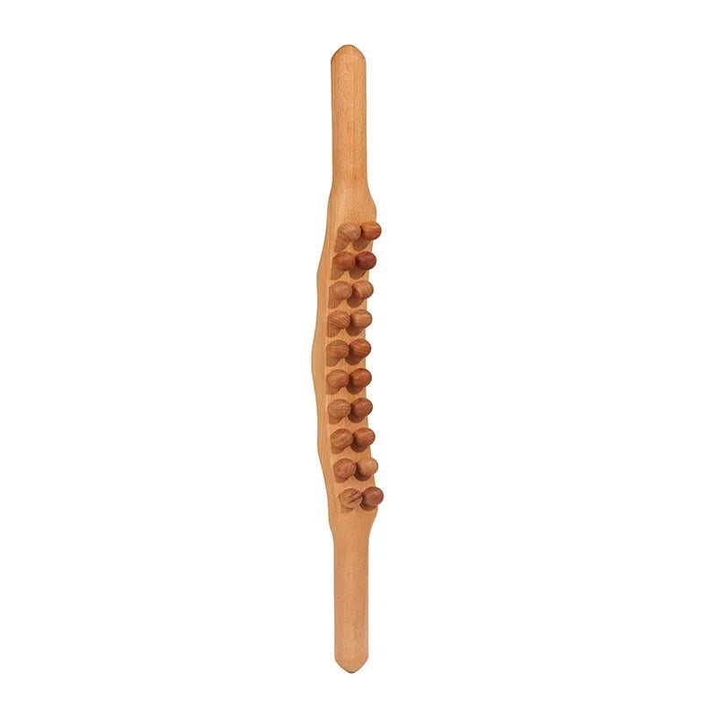 Therawood – Luxe Gua Sha Massagestok van Hout | Bevordert de Doorbloeding & Spierontspanning